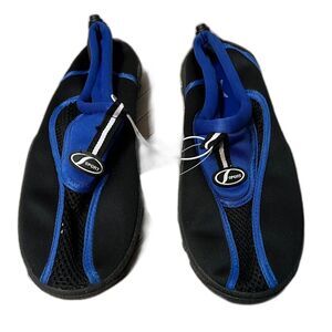 Everlast Swim Athletic Water Shoes Aqua Socks Blue/Black Sz 7/8 Women's